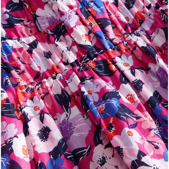 Women's Cotton Surplice-Neck 3/4-Sleeve Midi Dress - Picture 2 of 7